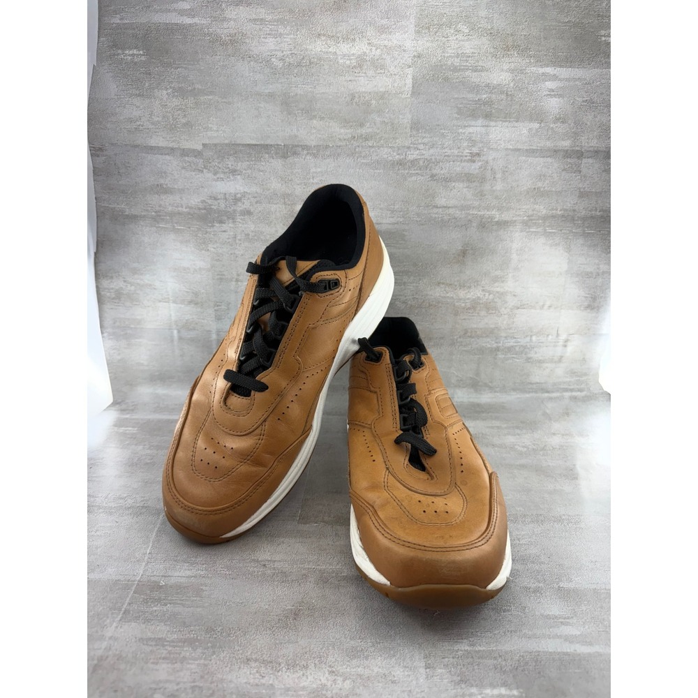 SAS Journey Men Sz 11 M Tan Brown Leather Walking Shoes Sneakers 2340829